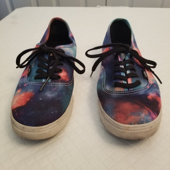 Vans Authentic Galaxy Shoes Outer Space Sneakers Womens 8.5 Men's 7 Blue TC6D - Picture 1 of 6